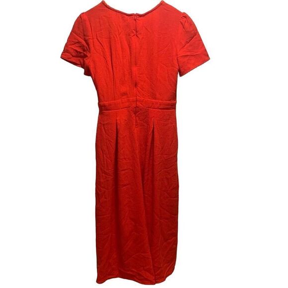 Gianni Bini red tie front wide leg romper jumpsuit culottes XS - Picture 5 of 8